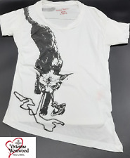 Vivienne Westwood Red label deformation T-shirt cat with orb necklace picture