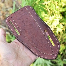 Handmade Horizontal carry Sheath Fixed blade Knife Leather Sheath Holster 471x picture