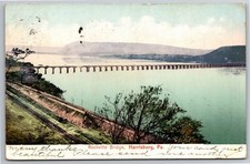 PA, Harrisburg, Rockville Bridge, Aerial View, Vintage Postcard picture