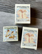 Vintage Crabtree & Evelyn Savon Coquillage Jojoba Soap Set of 3 Original Boxes picture