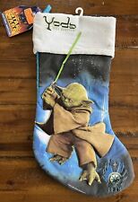 Vintage Kurt Adler Star Wars Yoda Christmas Stocking 2005 New With Tags picture