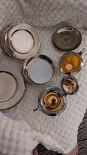 Vintage Japanese Porcelain Silver+ Gold Plated  Set Of 24 Items. 1930s. picture