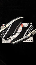 Dolce & Gabbana Men’s Slip-On Logo Low Top Sneakers Black White Gray EU 43 picture