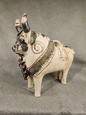 Antique Peruvian Torito De Pucara Bull Pottery Folk Art Ceremonial picture