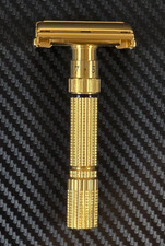 Gillette Fat Boy Executive D3 Adjustable Razor Re-plated with 24K Gold *Preowned picture