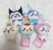 Chiikawa Sanrio Plush Mascot 5 Piece Set Unused Collectible 13+ picture