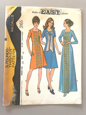 1970's McCall's Misses' Dress Pattern 3165 Size 20 UNCUT picture