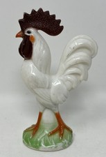 Vtg Knickerbocker Hard Plastic Rooster Chicken White 4.5” Easter picture