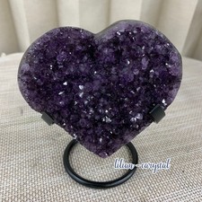 420G  Natural Beautiful Pattern Purple Crystal Agate Love Spiritual Healing Gift picture