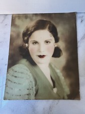 1914 Young Lady Photograph Close-up Headshot Antique ORIGINAL 8x10”… picture