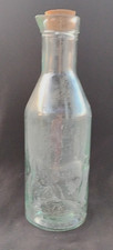 Glass Milk Bottle Vtg Absolutely Pure Milk The Protector 11.5