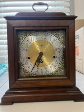 Vintage Howard Miller Mantel Clock German 1050-020 Chiming Working w/ Key picture