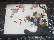 Vintage Inaba Japanese Cloisonne Box Flower picture
