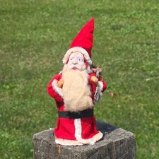 Vintage clay composition Santa1950s Japan Christmas Collectible Candy container picture
