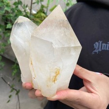 3.1lb Natural clear white crystal quartz cluster rough mineral specimen picture