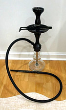 Starbuzz Hookah Set w/ Hose, Glass Base & Tongs - Black Hookah Set picture