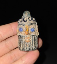 Ancient Beautiful Phoenician Glass Bead - Punic Core-Formed Pendant, Necklace picture