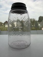 Antique Midget Pint Sun Colored Amethyst Mason’s Patent Nov 30th 1858 Jar picture