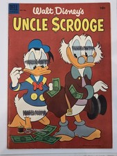 Uncle Scrooge #4 FN 1st In Series Disney 1954 Carl Barks Golden Age Beauty  picture