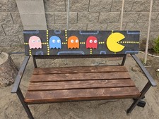 ARCADE WOOD SIGNAGE COOL VINTAGE  WALL ART PUB CRAFT PAC MAN COLLECTOR PEICE  picture