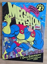 Megaton Man Vol. 1 RARE SIGNED Edition by Don Simpson (HC) *New picture