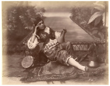 Sudan, Sudanese, woman in oriental dress, photo. Vintage Hippolyte Arnoux PRI picture