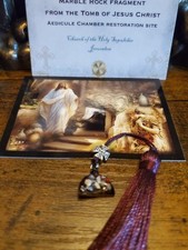 Empty Tomb of Jesus Charm with Stones From Tomb of Jesus Holy Sepulchre picture
