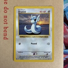 Pokemon Card Dratini Shadowless Base Set Uncommon 26/102 LP/MP picture