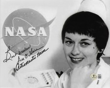 Dee O'Hara NASA Apollo Flight Nurse BAS COA Signed 8x10 Photo Autographed picture