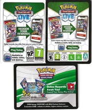 Pokémon TCG Online - 20 Online Code Cards - Mixed Lot of Unused Codes picture