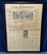 Post WW1 USMC Rare Leatherneck Newspaper  picture