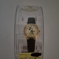 Lorus Disney Mickey Mouse Wristwatch w/ Black Strap, Water Resistant picture