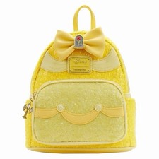 Loungefly Disney Belle Sequin Mini Backpack Beauty and the Beast NWT picture