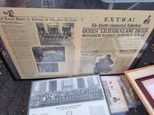 The Pacific Commercial Advertiser Queen Liliuokani Dead Nov.11,1917 picture