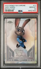 2023 Topps Chrome Disney 100 Judy Hopps Refractor #17 PSA 10 picture