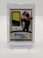 2024 WWE National Treasures BRET HITMAN HART Auto Patch Clutch Factor #/75 picture