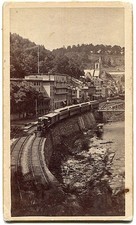 Mauch Chunk PA Pennsylvania Town View 1890s CDV Photo picture