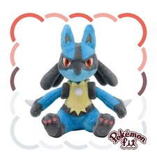 Pokémon Lucario Fit Plush 448 Pokemon Center Official Japan picture