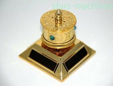 Solar or Battery Buddhist Mantra Scriptures Prayer Wheel Car Desk or Window picture