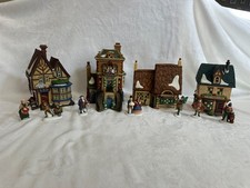 Dept 56 Dickens Village Manchester Square Set 58301 Complete 25 Pieces Original  picture