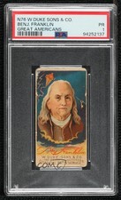 1888 Duke's Great Americans Tobacco N76 Benjamin Franklin PSA 1 11bd picture