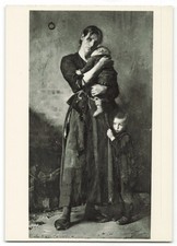 Forladt Frants Henningsen 1850-1908 Art Postcard picture