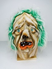 Vintage Ben Cooper Zombie Monster Vinyl Halloween Horror Mask Top Stone picture