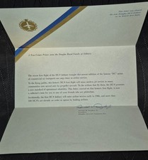 Rare 1965 DC-9 First Flight Commemorative Letter Signed President Douglas Jr. picture