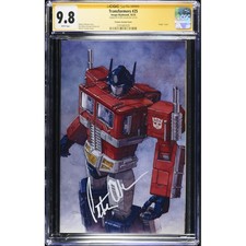 Transformers 25 virgin variantCGC 98 SSSigned by Peter Cullen G2U picture