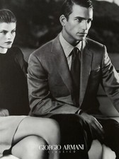 1999 GIORGIO ARMANI Classico 90's Fashion Original PRINT AD picture
