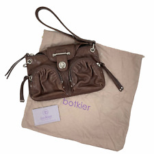 Botkier Leather Turnlock Flap Clutch Wristlet Shoulder Bag Convertible Women  picture