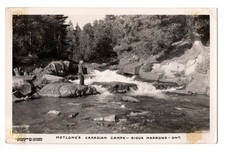 Motlongs Canadian Camps Sioux Narrows Ont CA Real Photo Postcard RPPC Posted picture