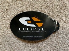 4.5” x 3” BAE Systems / Eclipse Performance Military Gear Decal Sticker BLACK picture