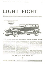 1932 PACKARD antique PRINT AD Motor car sedan automobile vintage Light Eight picture